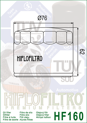 HIFLO HF160 BMW Oliefilter