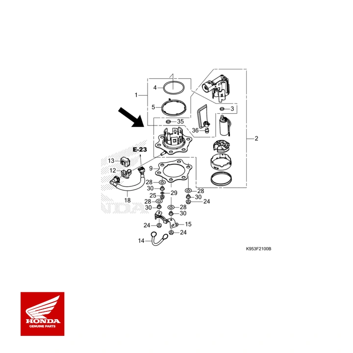 JMP Benzinpumpe HONDA/SUZUKI/KTM/ Universal. - Billede 2