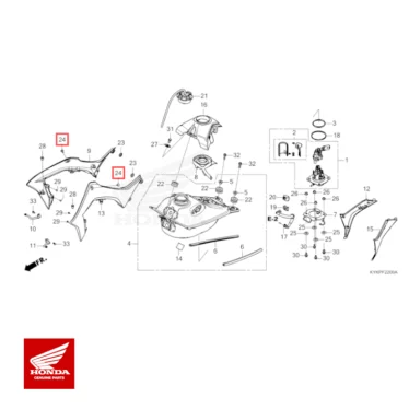 honda original bolt, speciel, crf, 6mm 90126-K99-A00