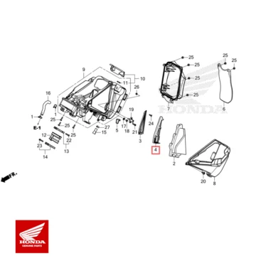 honda original luftfilter bundelement luftfilterholder 17216-K95-AG0 17216K95AG0