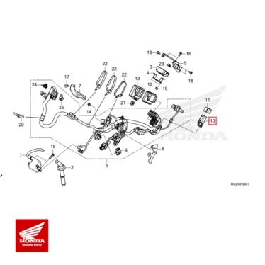 honda original komplet startrelæ crf250/450