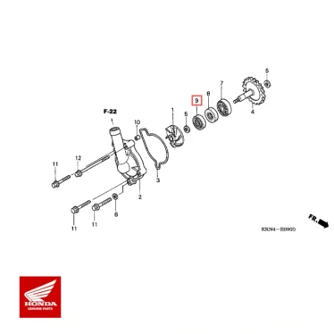 honda original pakning vandpumpe crf150/250r