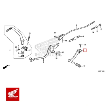 honda original pedal gearskift crf125