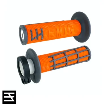 håndtag odi emig2 pro v2 lock on grip, 2 & 4 stroke grå/orange