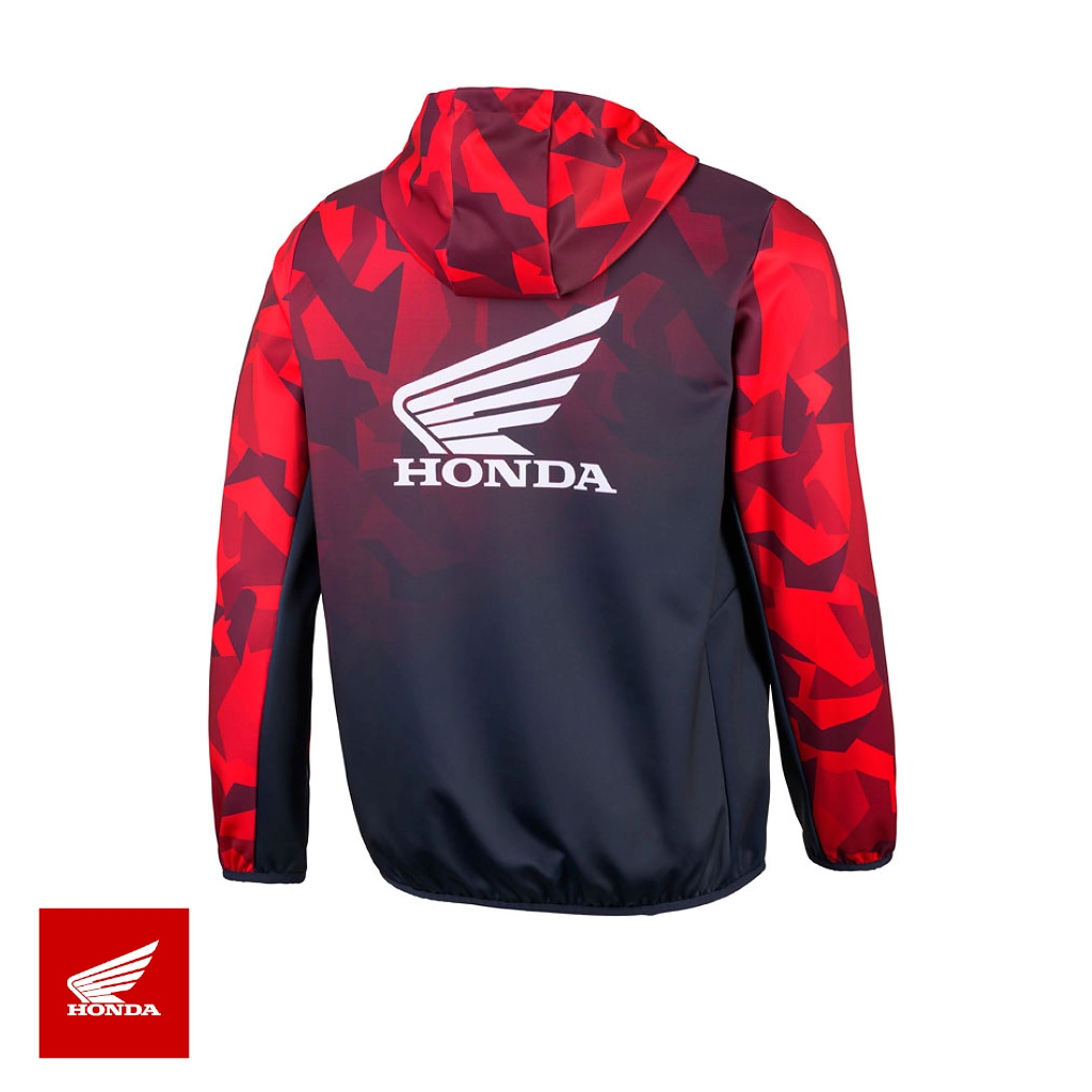 Honda Hoodie Herre Softshell Rød/navy Camo XXL - Billede 2